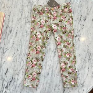 New Mayoral Girls Adjustable Waist Floral Jeans